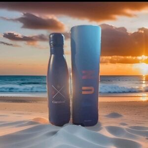 Carnival Choose Fun Blue Insulated Water Bottle 17oz-NWT